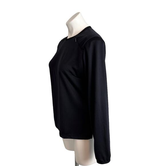 Nike Run Top Size Medium Dri Fit Black Long Sleeve Running Shirt Womens Y2K - Picture 3 of 14